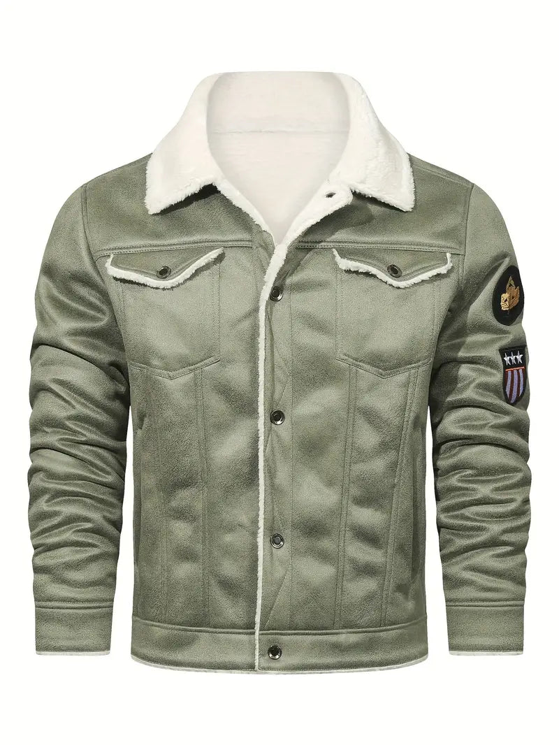 Frederik - Casual Polyester Jacket with Faux Lining