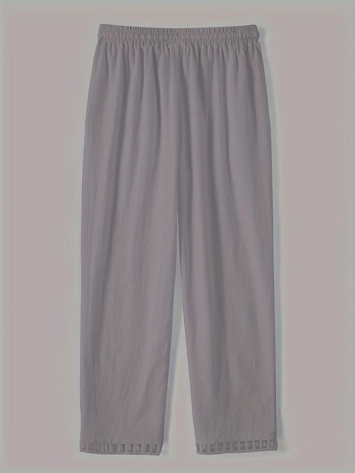 Tracey - Contrast Trim Cropped Pants
