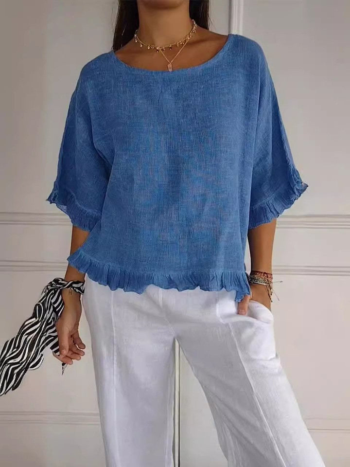 Pierrette - Elegant Cotton Blouse
