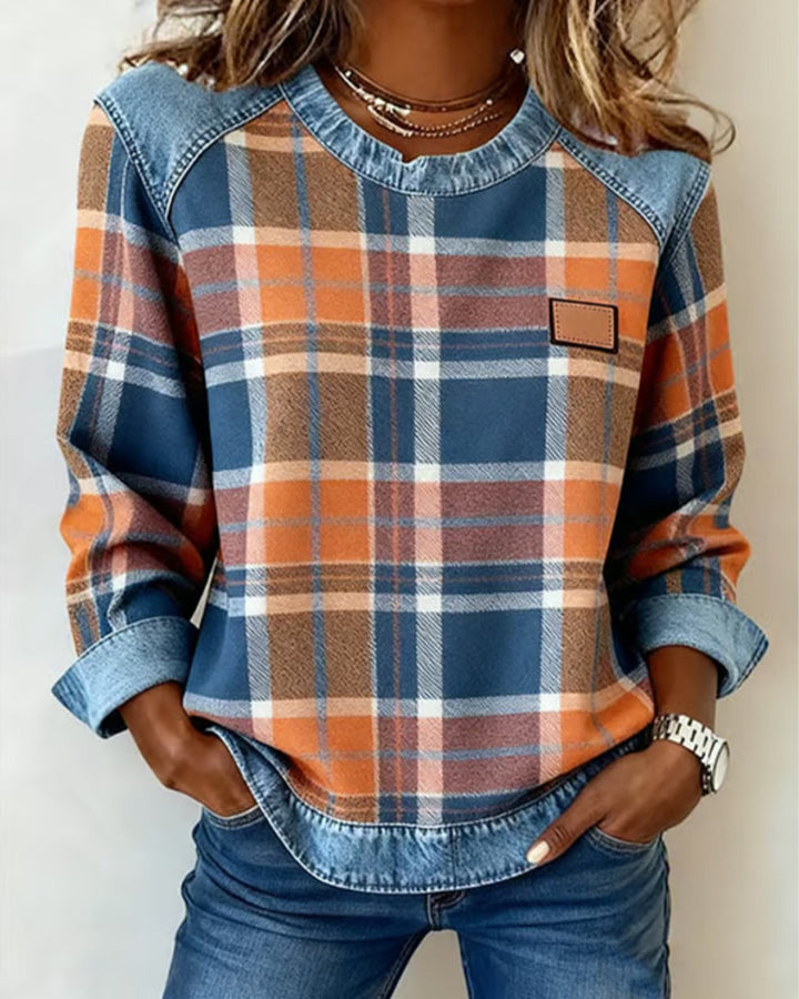 Zaraia - Stylish Checkered Top