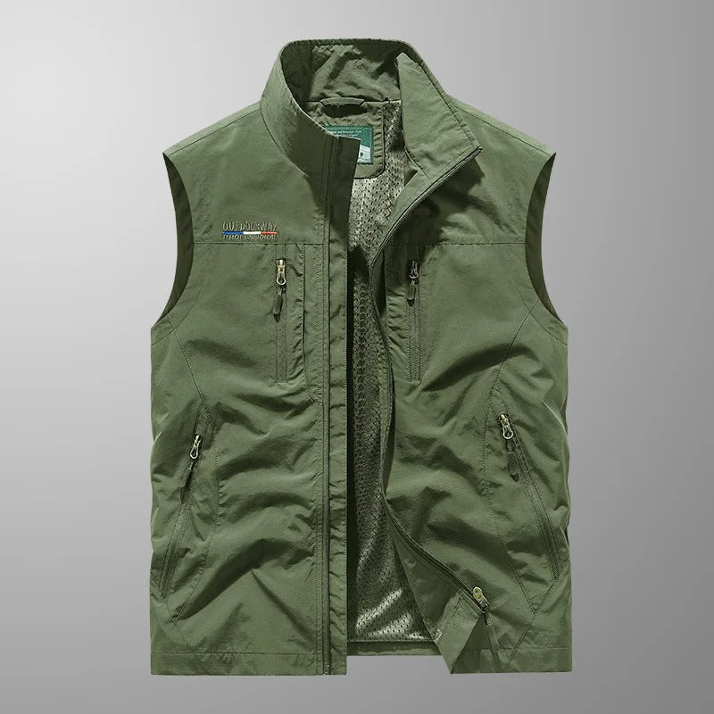 Vincent - Multi-Pocket Breathable Outdoor Cargo Vest