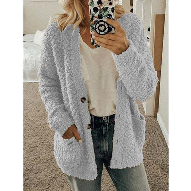Lauretta - Long Sleeve Cardigan With Pockets