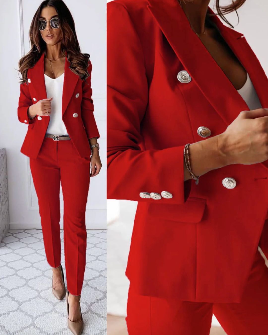 Inna - Sophisticated Double Breasted Suit