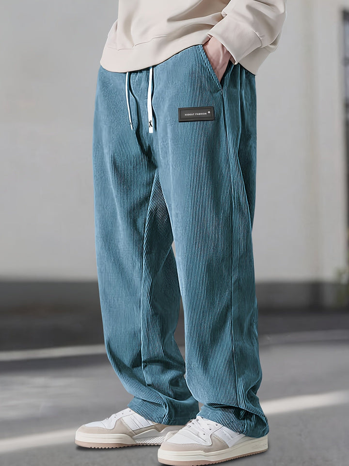 Asher - Straight Leg Pants With Drawstring Waist