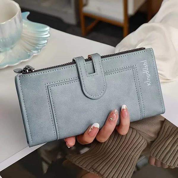 Voltwave - Leather Wallet With Double Zipper