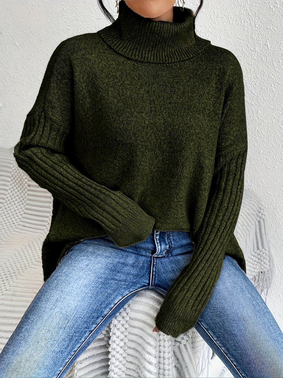 Tahlia - Matthias - Casual Asymmetrical Hem Hooded T-Shirt