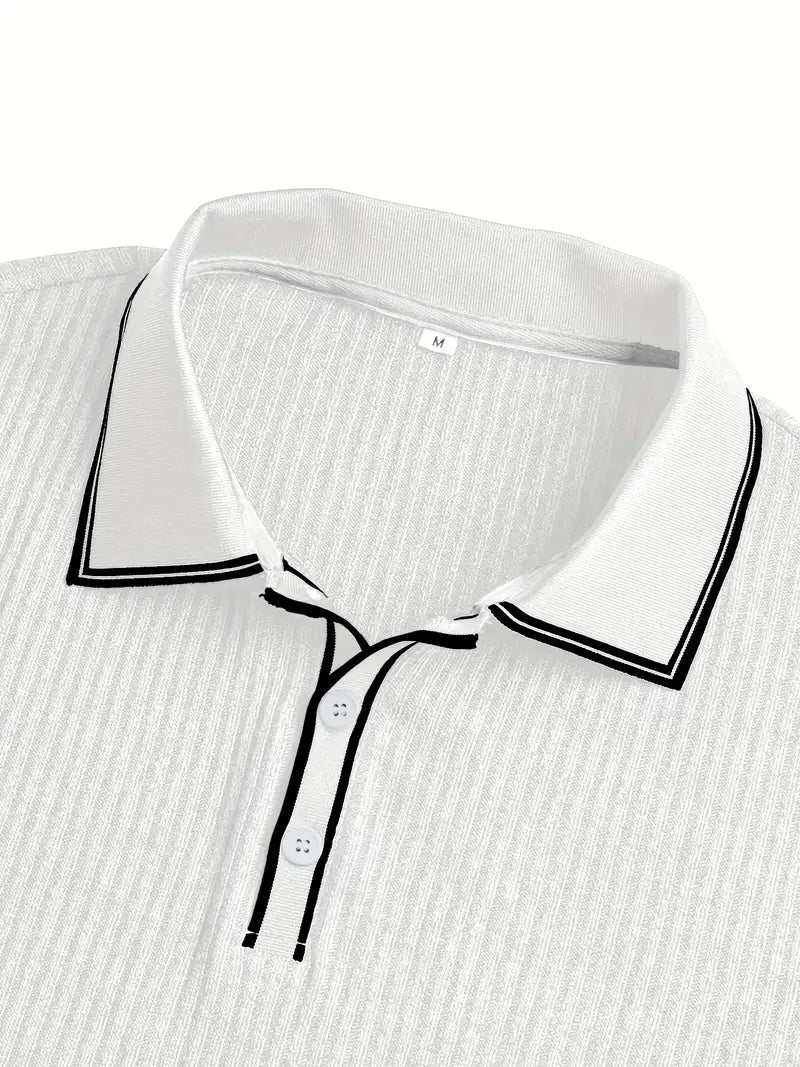 Orestis - Elegant Short Sleeve Polo Shirt