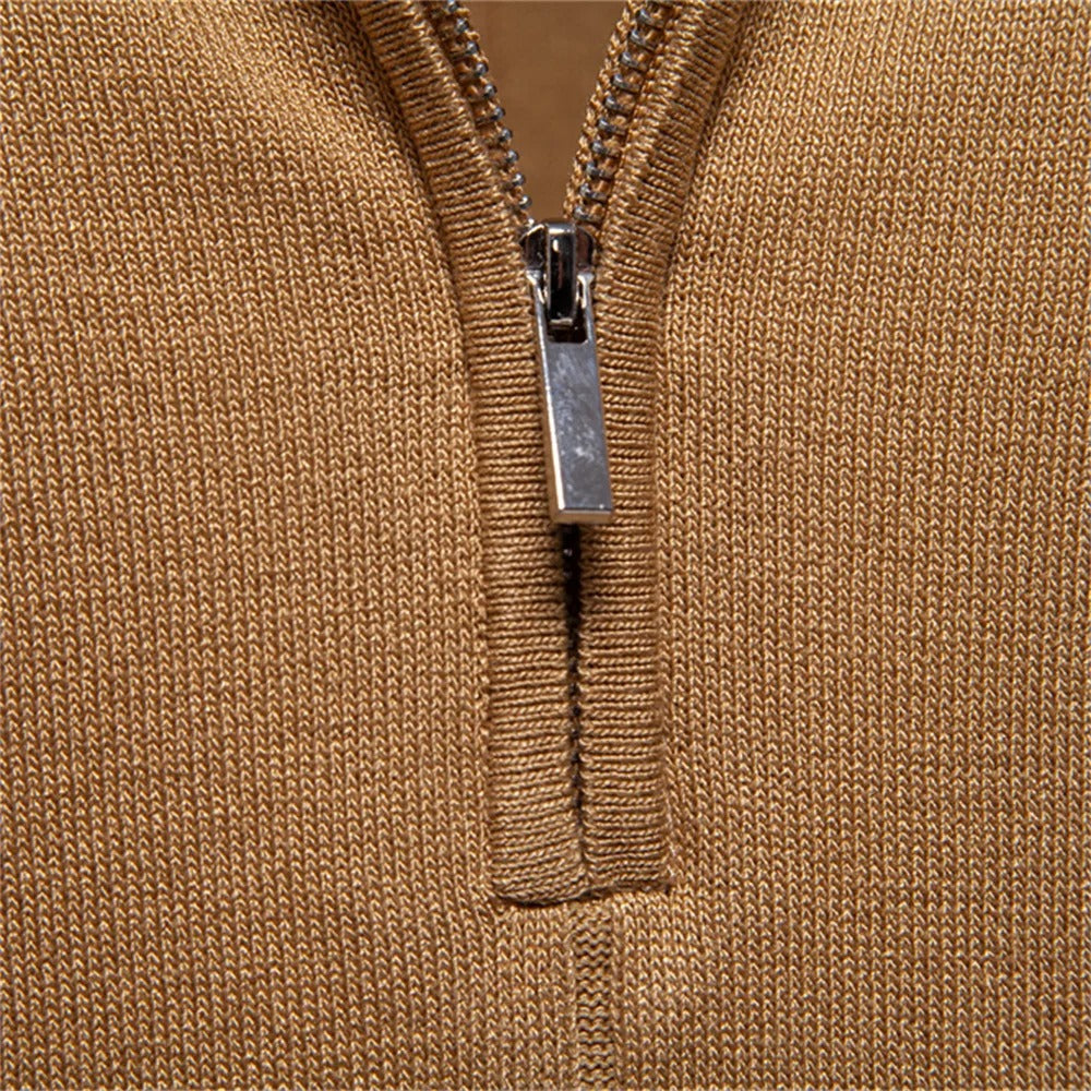Johncena - Casual Atheletic Zipper Polo Shirt