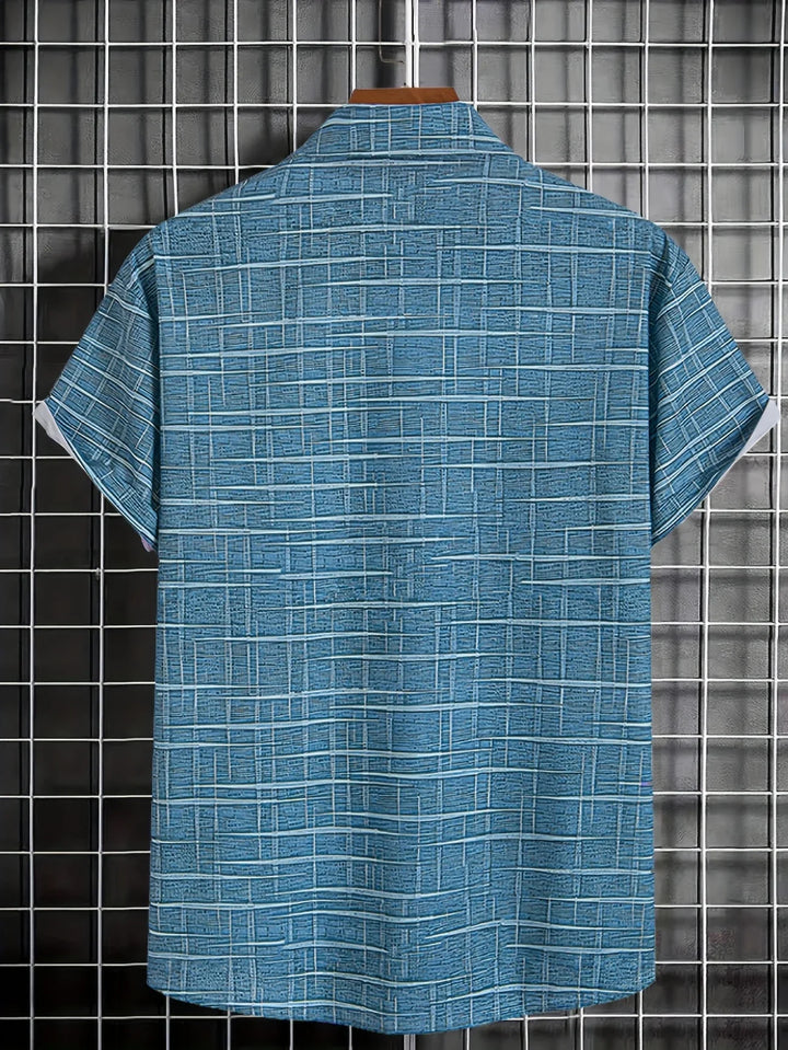 Haroyan - Stylish Plaid Stripe Pattern Shirt