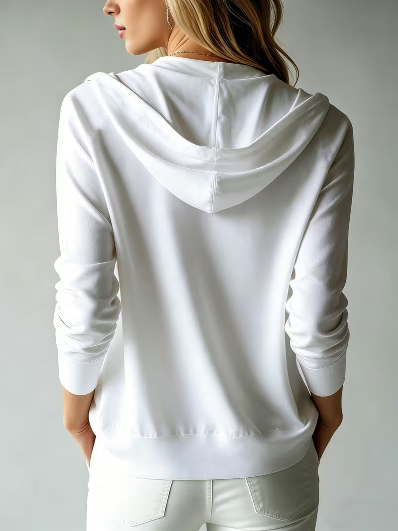 Avila - Long Sleeved Button Hooded Cardigan