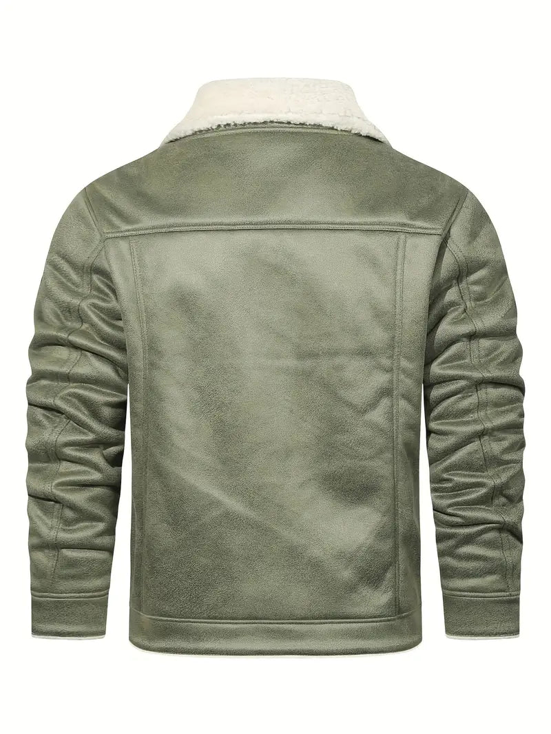 Frederik - Casual Polyester Jacket with Faux Lining