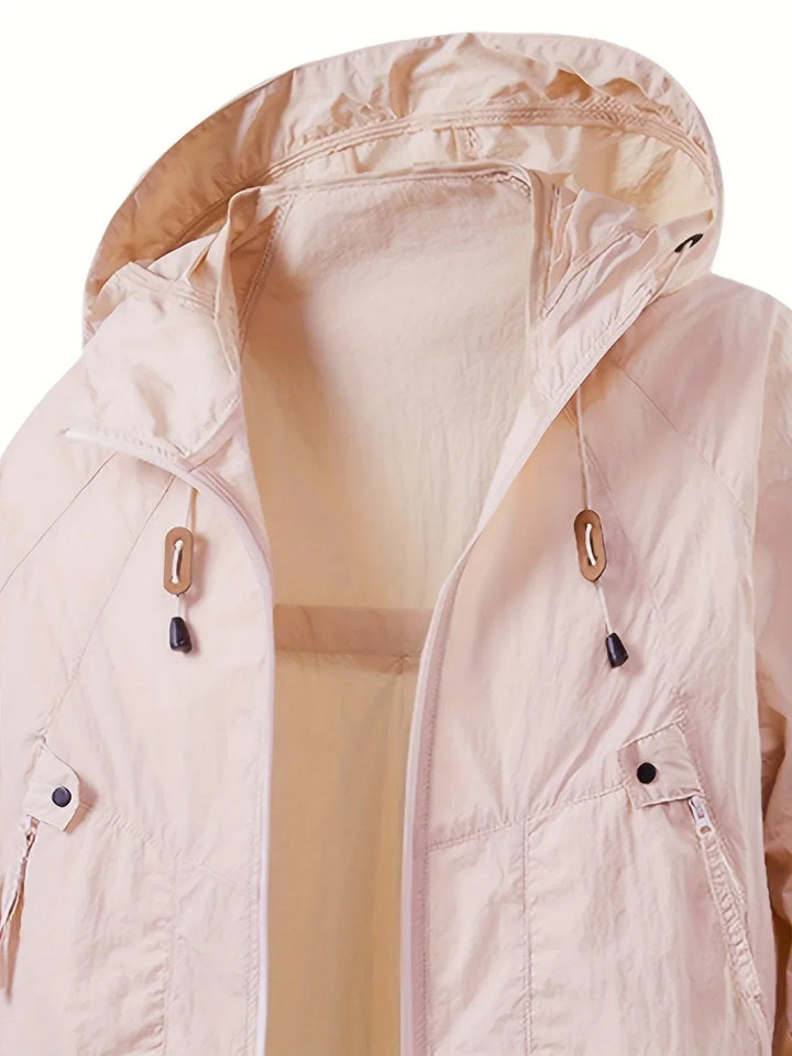 Vrenda - Long Sleeve Hooded Jacket With Pocket