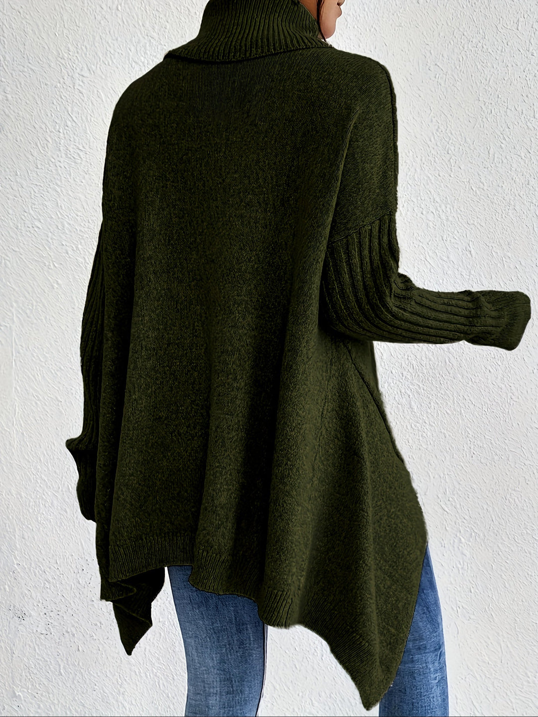 Tahlia - Matthias - Casual Asymmetrical Hem Hooded T-Shirt