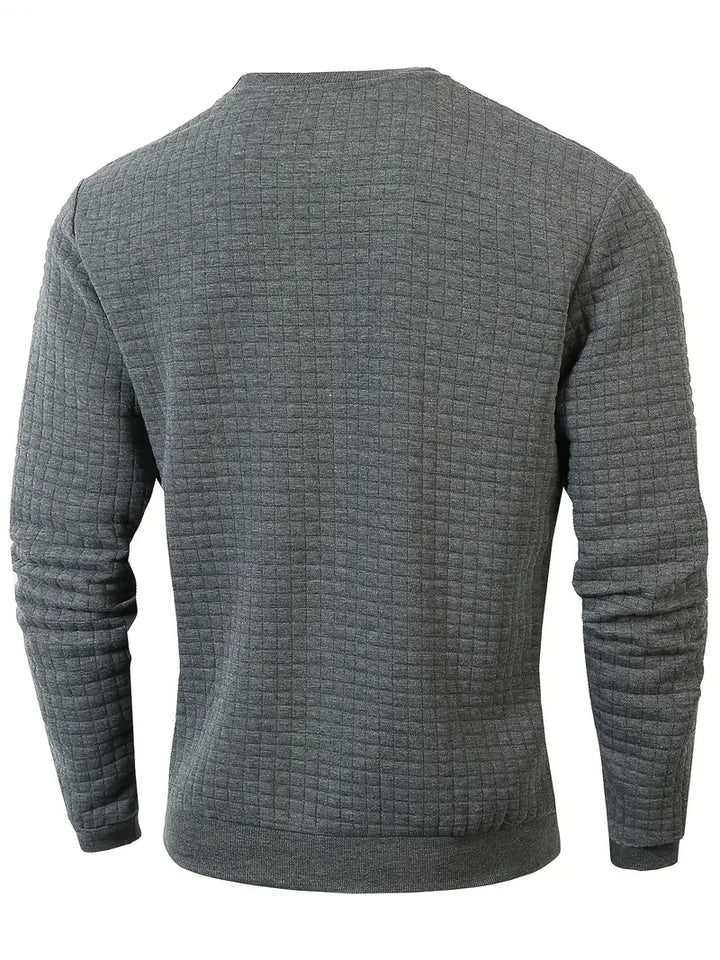 Andreas - Bohemian Plaid Long Sleeve Sweater