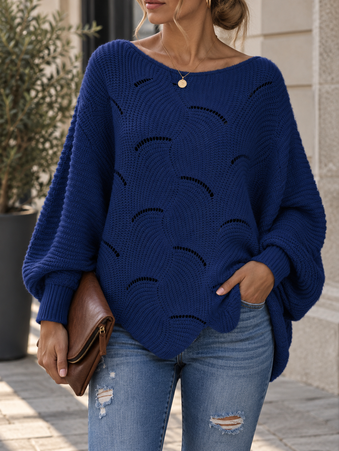 Kalisina - Long Sleeve Knit Sweater