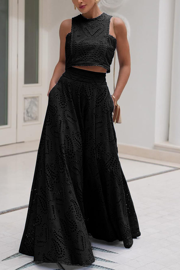 Rosanna - Sleeveless Two-Piece Lace Set