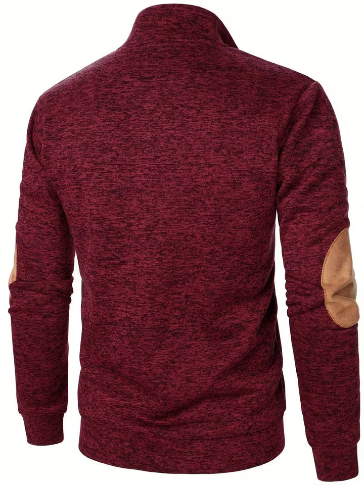 Quilener - Stand Collar Long Sleeve Sweatshirt