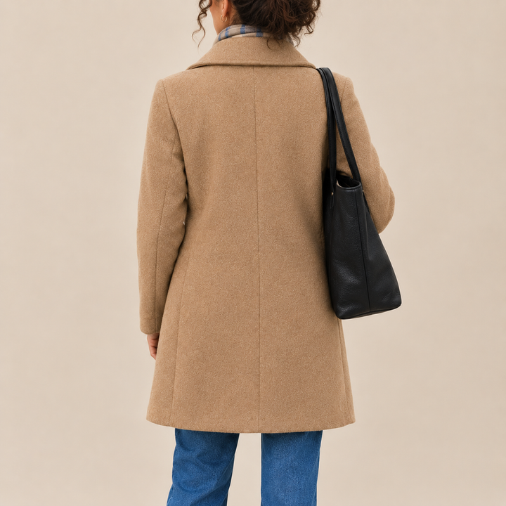 Zoraine - Long Sleeve Coat With Pockets