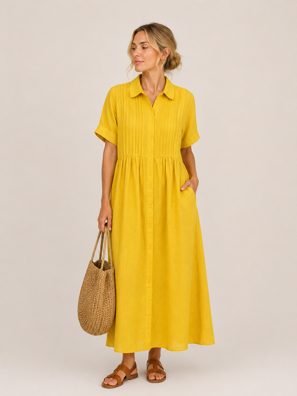 Anjali - Summer Shirt Middi Dress