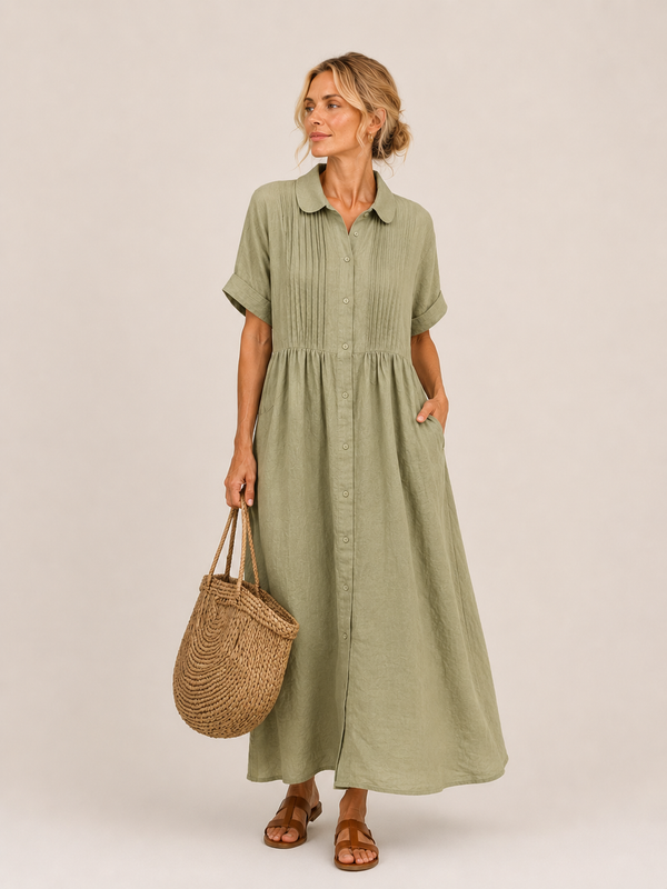 Anjali - Summer Shirt Middi Dress