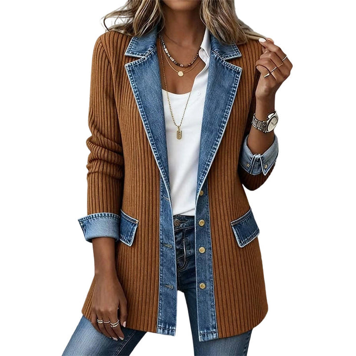 Serana - Styish Cardigan With Denim