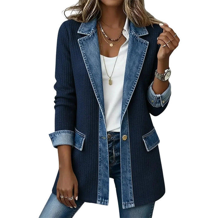 Serana - Styish Cardigan With Denim