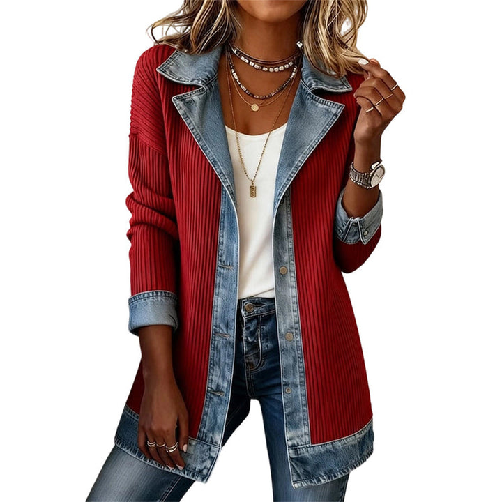 Serana - Styish Cardigan With Denim