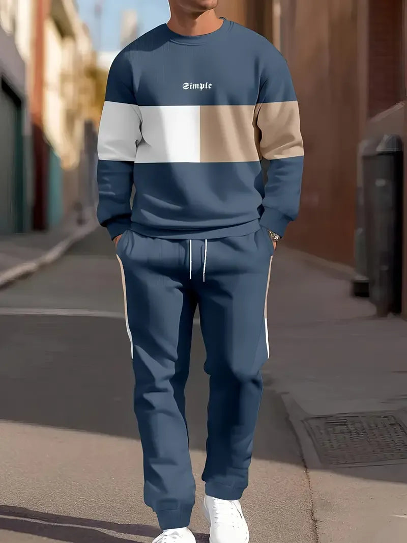 Brigham - Colorblock Round Neck Tracksuit
