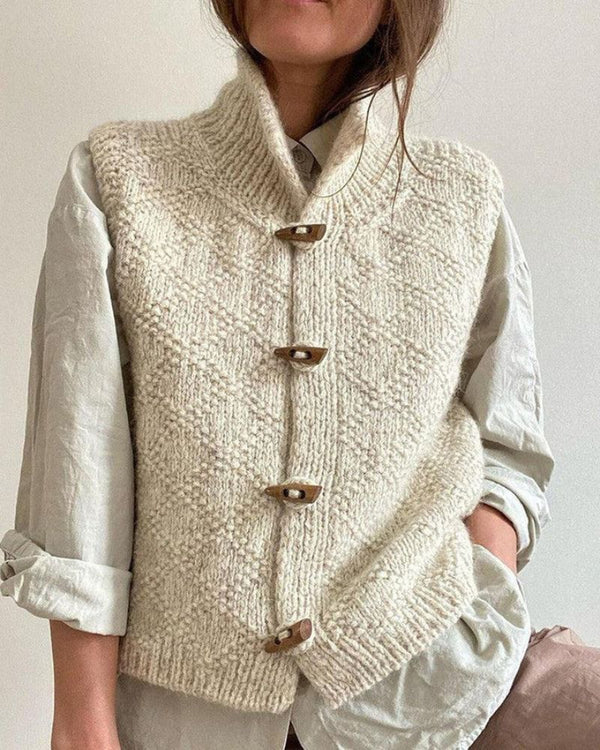 Eliane - Elegant Sleeveless Cardigan