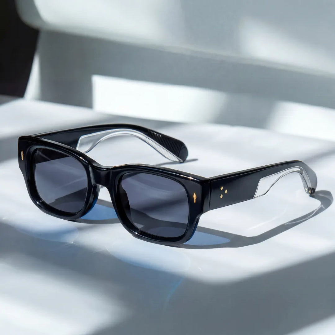 Milo - Square Frame Tinted Lens Sunglasses