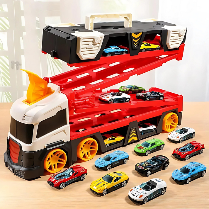 MechTrack - Versatile Transformer Truck with Race Track