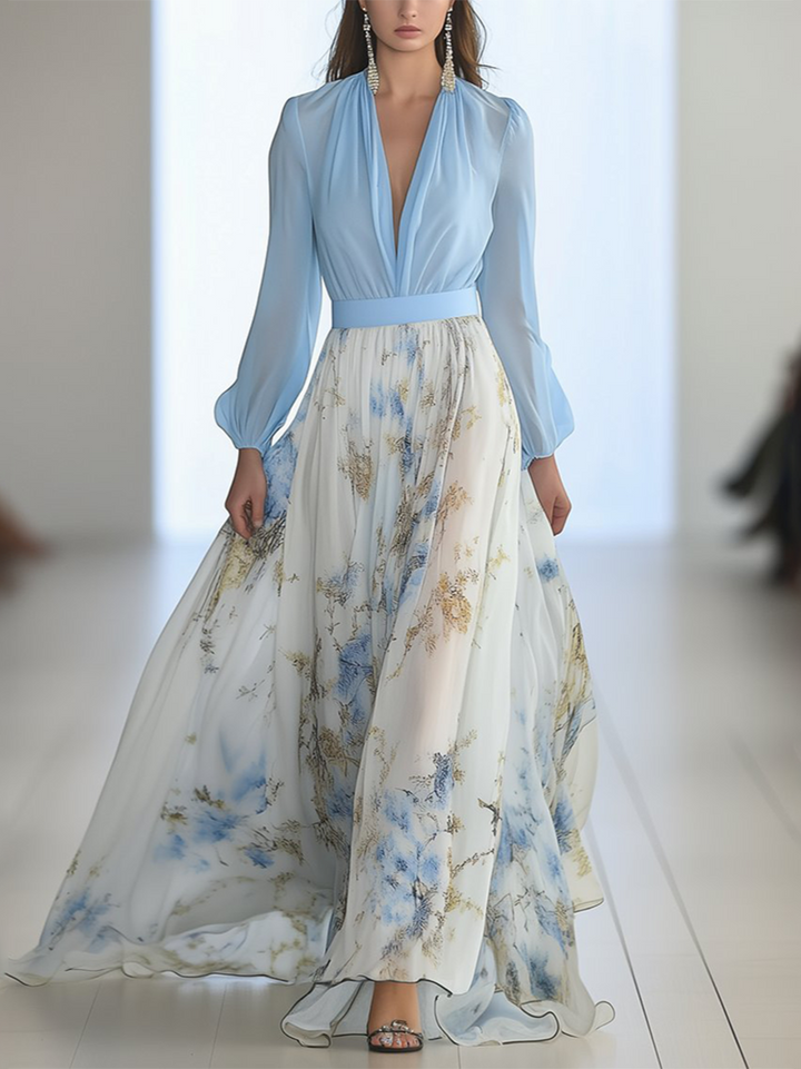 Jeweel - Long Dress With Floral Prints