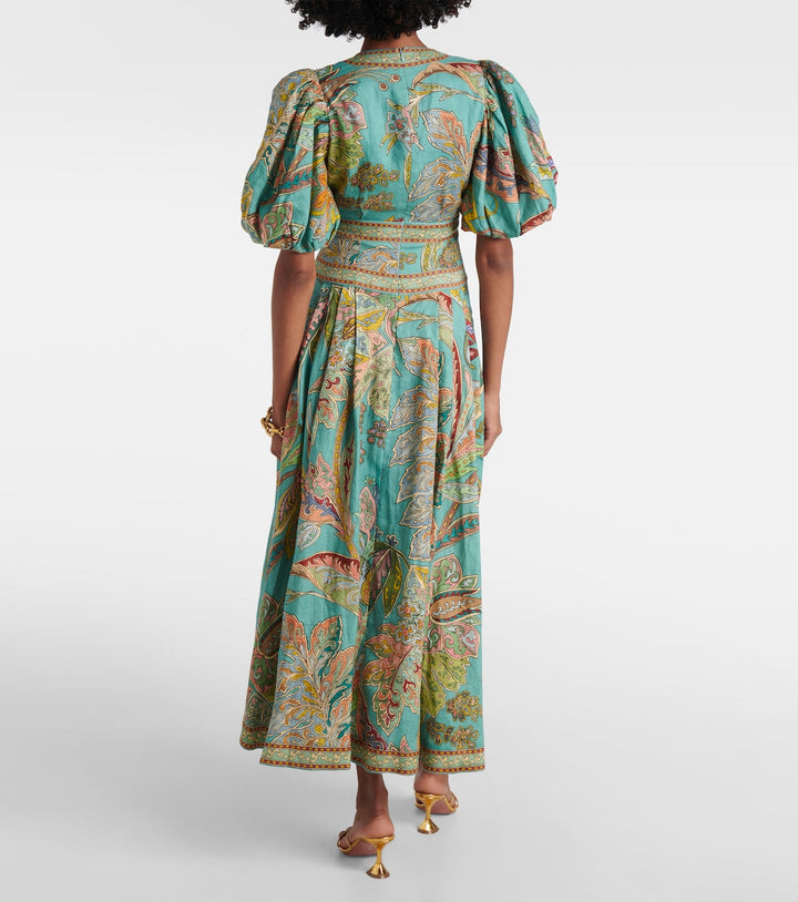 Taliqua - Fashionable Short Sleeve Printed Dress