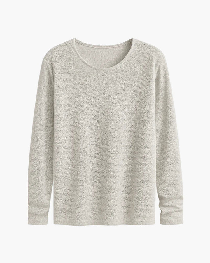 Beltran - Elegant Long Sleeve Knitted Shirt