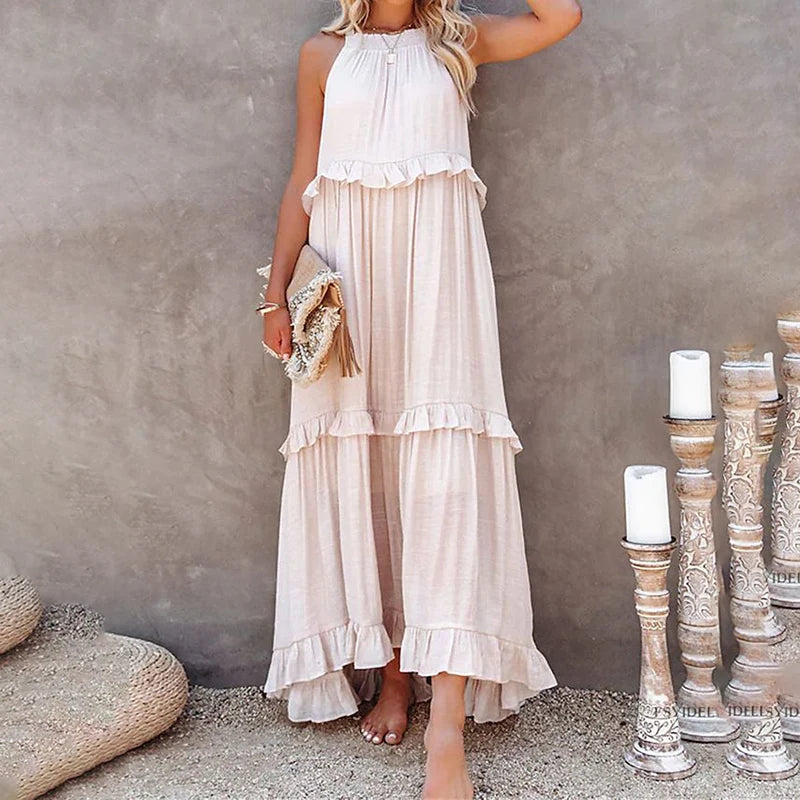 Munalisa - Ruffled Maxi Dress