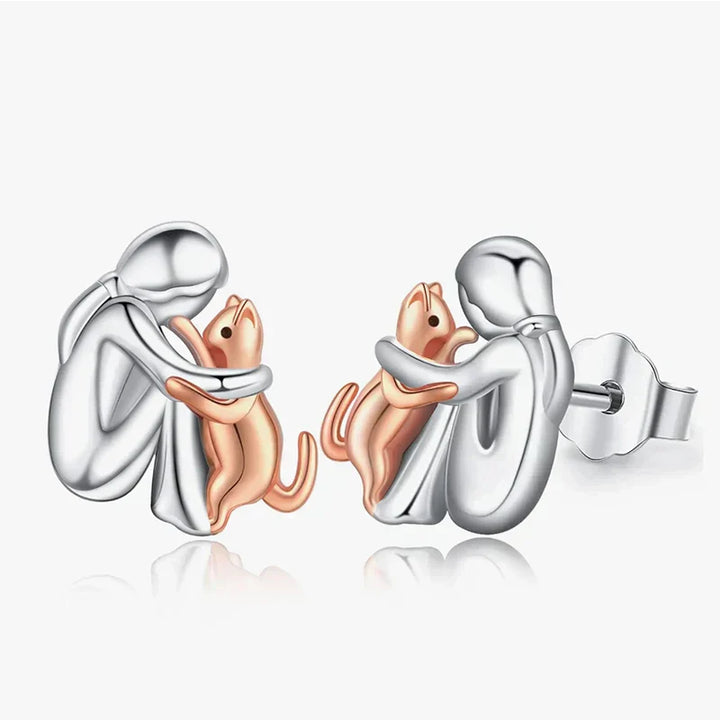 Kinley - Earrings With Cat Icon