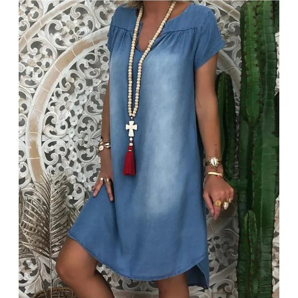 Alicja - Casual Denim Summer Dress
