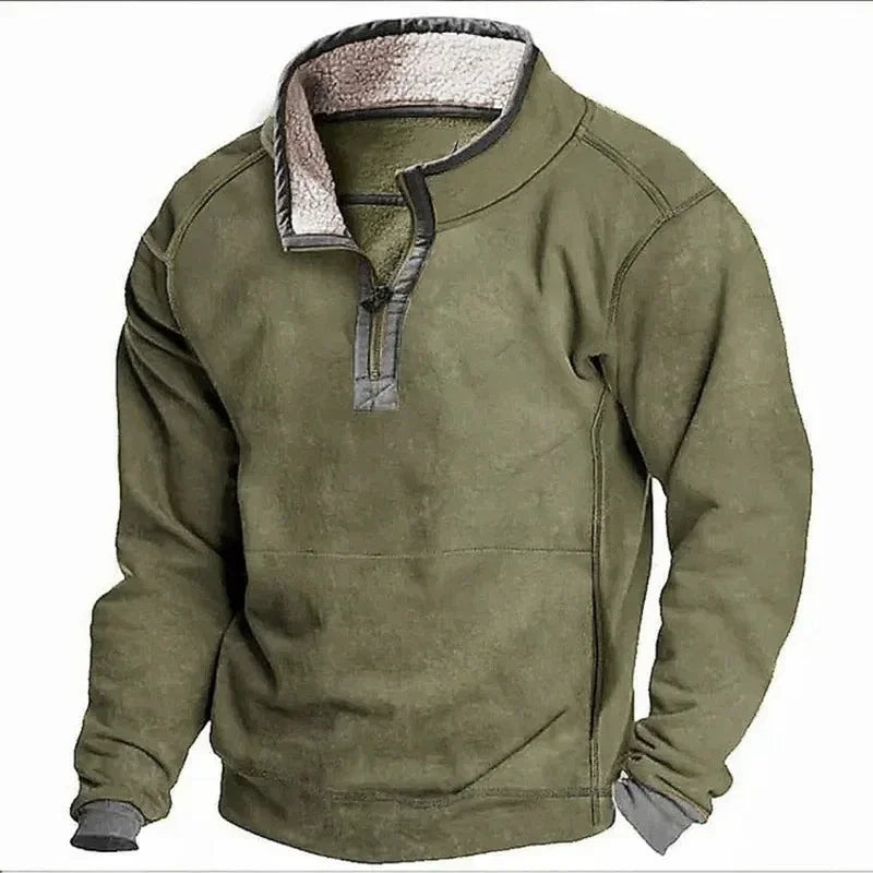 Farley - Fleece Lined Sweater With Zipper