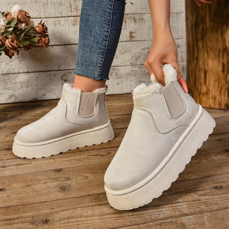Maureen - Casual Plush Boots
