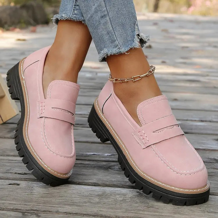 Chiazuforge - Round Toe Non-Slip Loafer