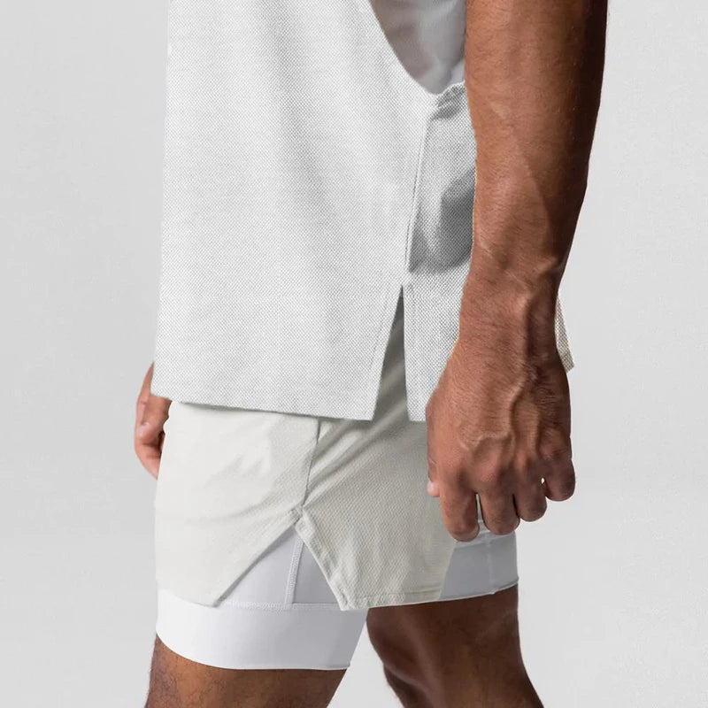 Julius - Round Neck Vest With Open Side