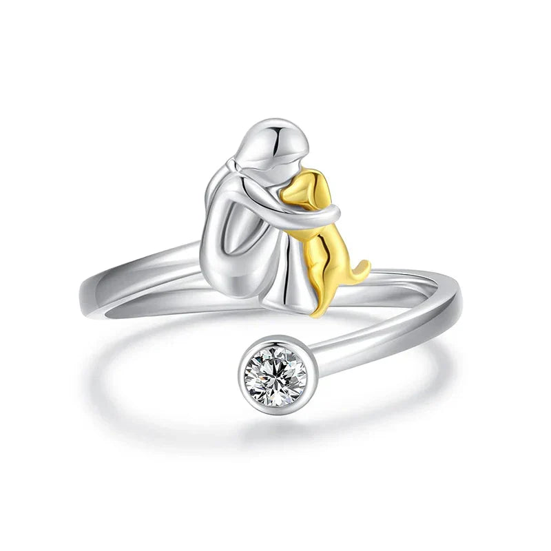 ForeverHug - Ring With Dog Icon