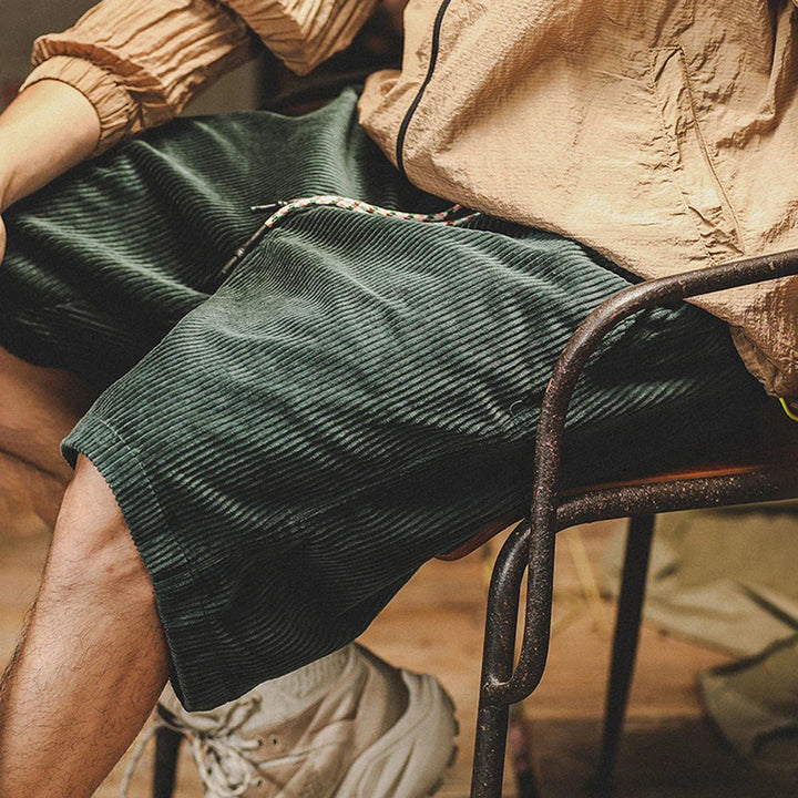 Klaas - Adjustable Corduroy Shorts