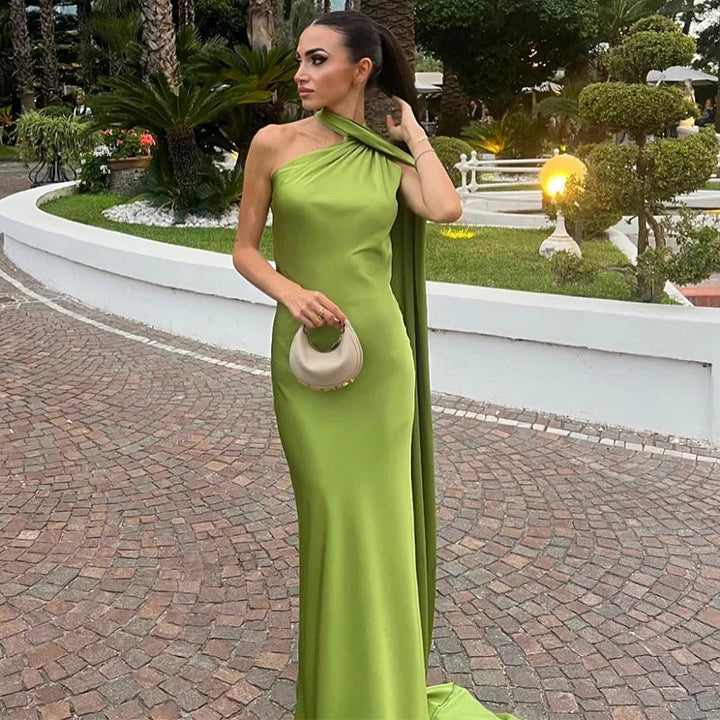Lucila - Halter Neck Maxi Dress