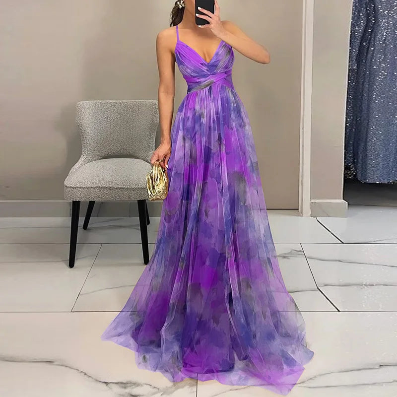 Qyn - Beautiful Maxi Dress with Floral Print