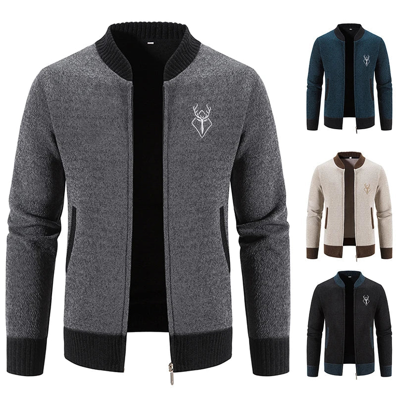 Ferrian - Knitted Cardigan With Zipper And Pockets