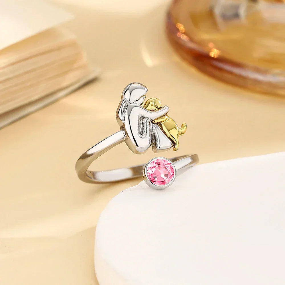 ForeverHug - Ring With Dog Icon
