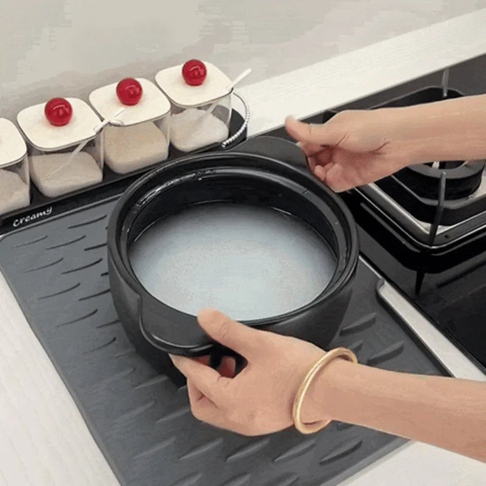SilvaMat - Water Repellent Silicone Drain Mat