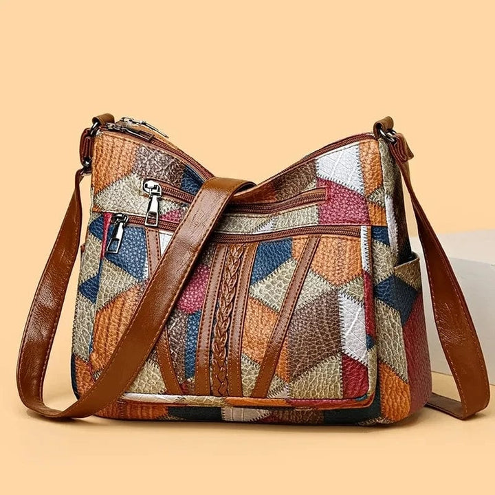 Noveolana - Mosaic Leather Shoulder Bag