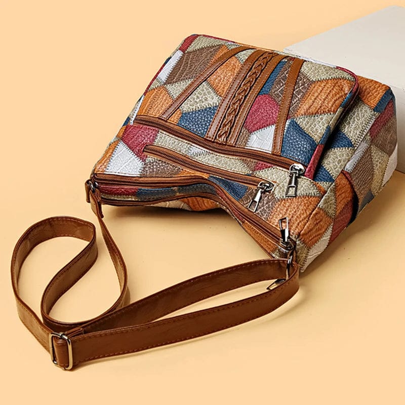 Noveolana - Mosaic Leather Shoulder Bag